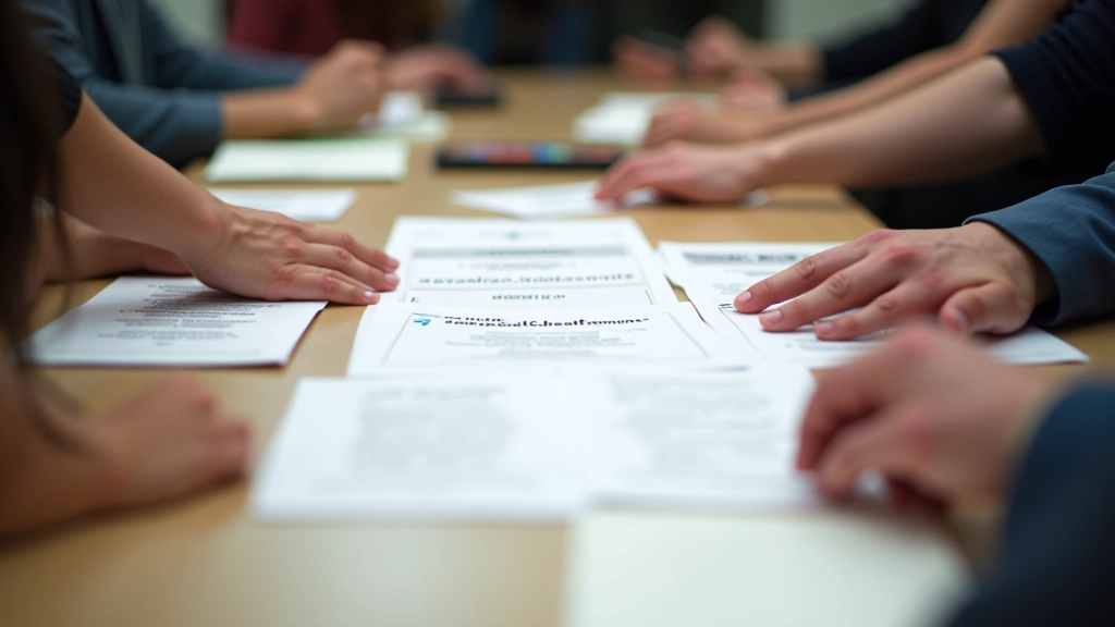 Session de tri de cartes avec utilisateurs belges, cartes de contenu organisées sur une table