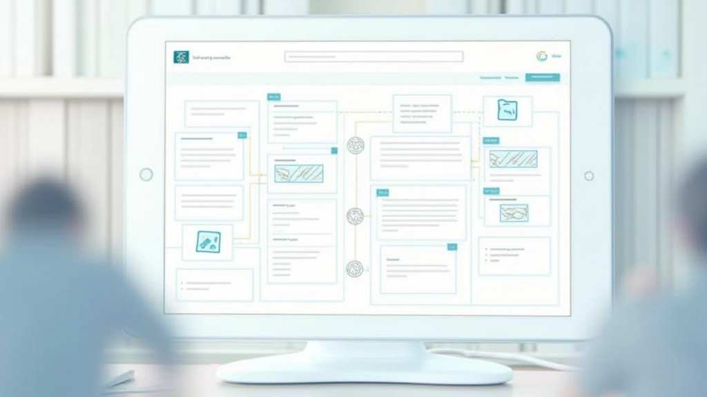 Illustration de la structure d'un plan de site logique avec hiérarchie et organisation