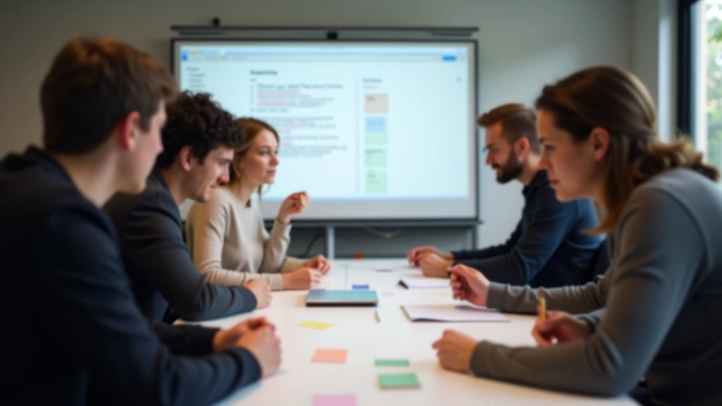Équipe d'utilisateurs participant à un exercice de tri de cartes pour valider l'architecture d'information d'un site web belge